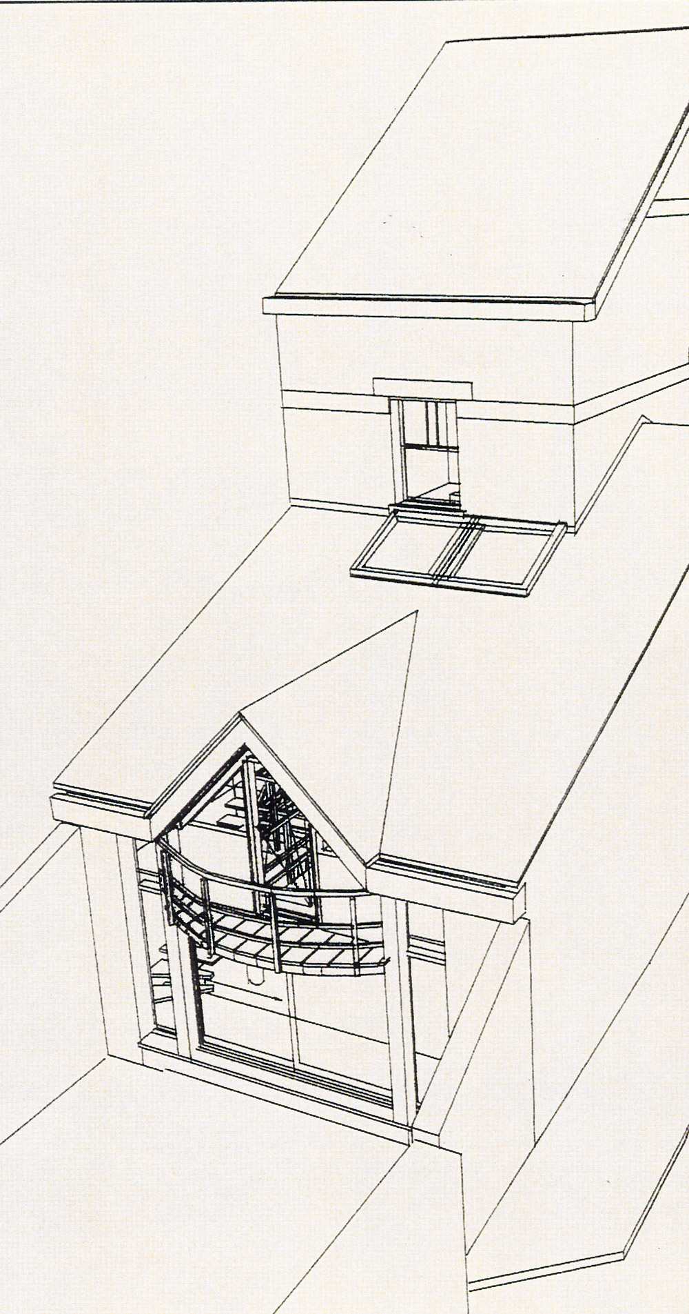 Vue intérieure après transformation de l'habitation
